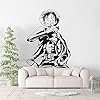 Anime Cartoon Manga Film Een Stuk Stro Hoed Pirate Aap D. Luffy Vinyl Muursticker Auto Sticker Jongen Fans Slaapkamer…