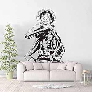 Anime Cartoon Manga Film Een Stuk Stro Hoed Pirate Aap D. Luffy Vinyl Muursticker Auto Sticker Jongen Fans Slaapkamer…