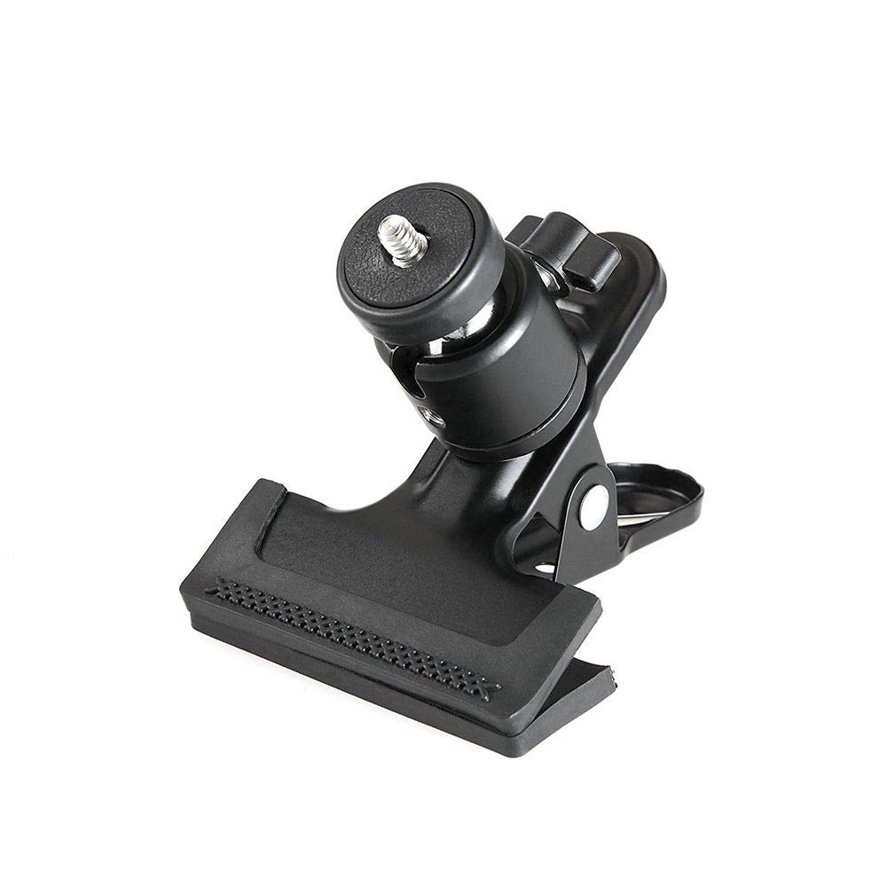 Action Pro Long Screw Ball Head 360 Degree Rotating Spring Clamp Mount Adapter Camera Vigorously Clip Compatible with GoPro-13/12/11/10/9/8/7/6/5/4/3+/3/SJCAM/YI Action Cameras 1