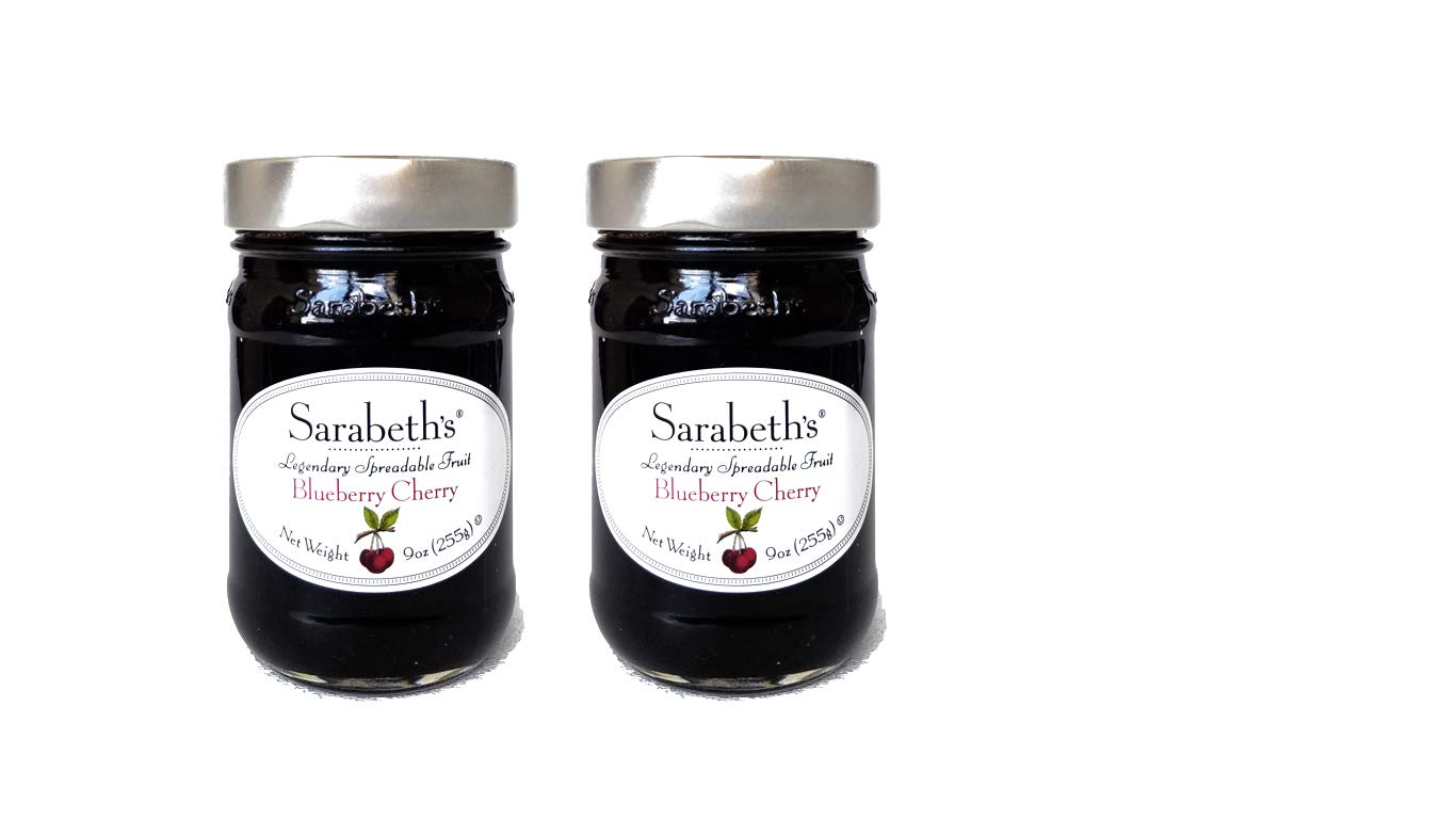 Sarabeth's Legendary Blueberry Cherry Preserves (18 oz Pack of 2)