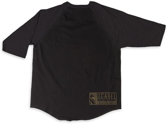 OGABEL Men's Jungle Lion Raglan Black