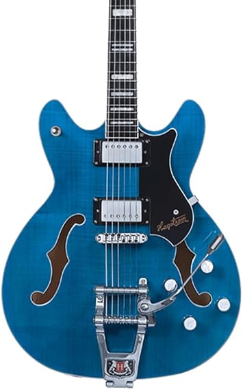 Hagstrom TREVIDLX-CLS Tremar Viking Deluxe Electric Guitar, Cloudy Seas