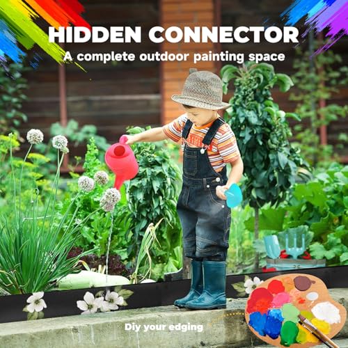 Steel Garden Edging with Top Bending Protection Metal Lanscape Edging Steel Lawn Edging 40 inch Strips 6 inch Depth 90 Degree Bend for Garden,Lawn,Backyard 6 Pack by GZLVSOW - Used condition - Image 6