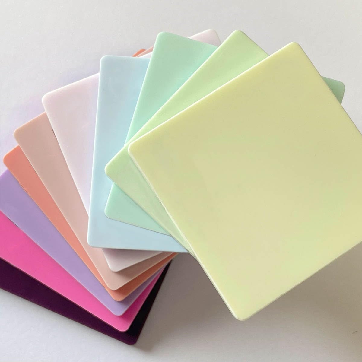 10 Colors Cell Cast Acrylic Sheets 1/8inch (3mm) 8x12 200x300mm Laserable Plexiglass Sheets Plasitc Board for Laser Cutting Engraving DIY Project Craft Picture Frames Sign Weding invitaton