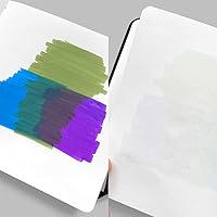 Vista 6 de Mifuner Square 5x5 Bleedproof Marker Paper Pad,110 GSM Alcohol Ink Bristol Paper Sketchbook,Handmade Journal 88 Sheets (176 Pages) Markers Ink