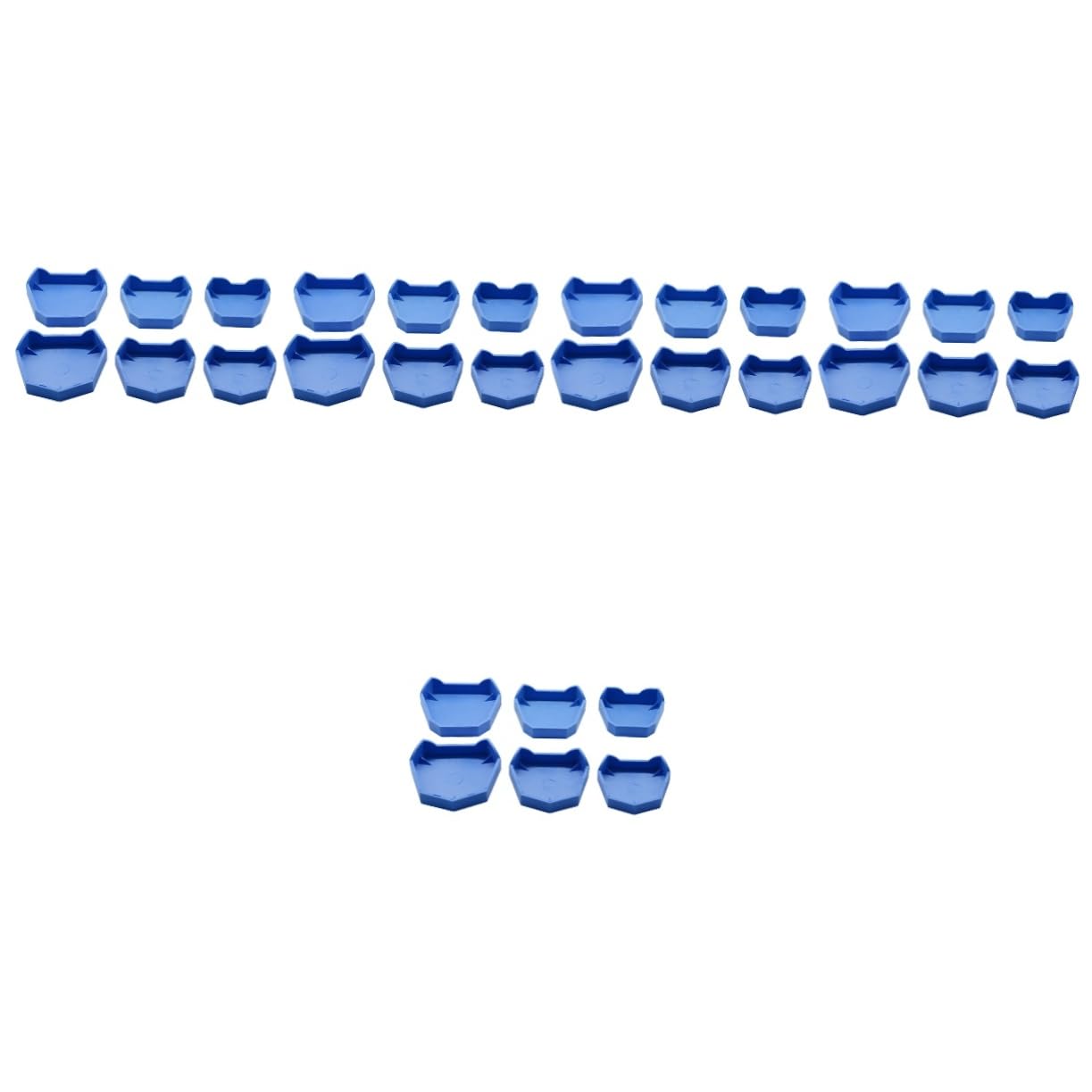 Cabilock 5 set Base In Gesso Per Denti Base Per Modelli In Gesso Stampo Per Base In Silicone Base Per Base In Silicone Strumento Per Dentista Stampo Per Base In Gel Di 6 pezzi*5
