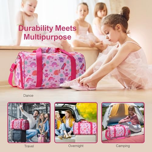 Image of Bagseri Dance Bag for Girls - Kids Duffle Bag with Shoe Compartment