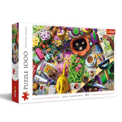 Trefl - Ordning och reda i trädgården - Pussel 1000 bitar - DIY läggspel, Kreativ underhållning, Klassiskt pussel för vuxna och barn från 14 år