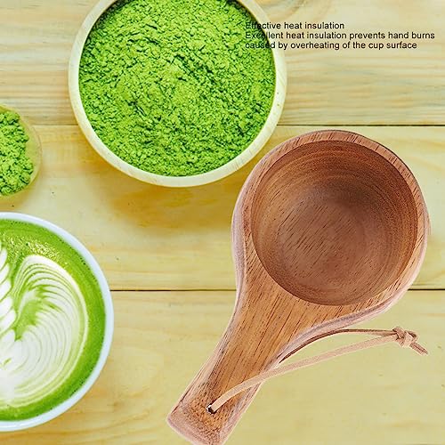 Copo de Leite de Madeira Artesanal, Copo de Leite de Madeira Ecológico Durável Portátil Saudável 220