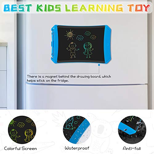 Orsen LCD Writing Tablet, 8.5-inch Colorful Drawing Doodle Board Drawing Tablet, Boys Gifts Toys for 3 4 5 6 7 Year Old Boys(Light Blue) - Thumbnail 3