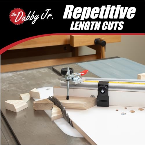 Peachtree Woodworking Supply Dubby Jr. Cut-Off Crosscut Sled (Left Side) Table Saw Jig, Quickly Cut Precise Accurate Miters, Left Side Table Saw Sled Kit, Angle Crosscut Sled for Table Saw