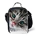 HUGSIDEA Cute Kitten Cat Printed Lunch Box Cooler Kid Pinic Food Bag by HUGSIDEA
