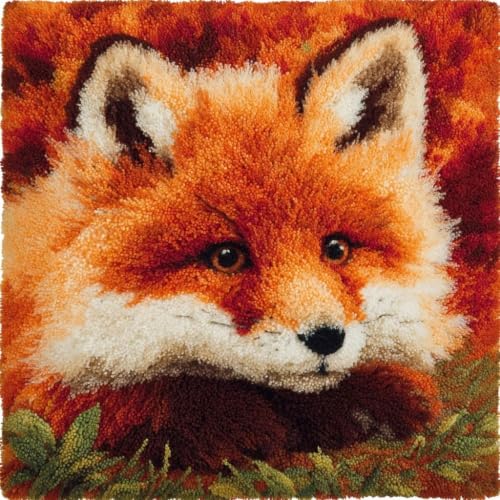 Kits de ganchos de ganchillo de animal para tejer recuerdos entrañables en un cojín de 43x43cm
