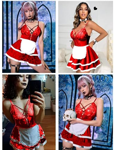 Image of SSoShHub Premium UltraSoft Babydoll Lingerie Bikini Swimwear Mini Chemise Mesh Wedding Bikini Nightie Bodysuit Skirt Bridal Honeymoon Valentine Halloween Nightdress