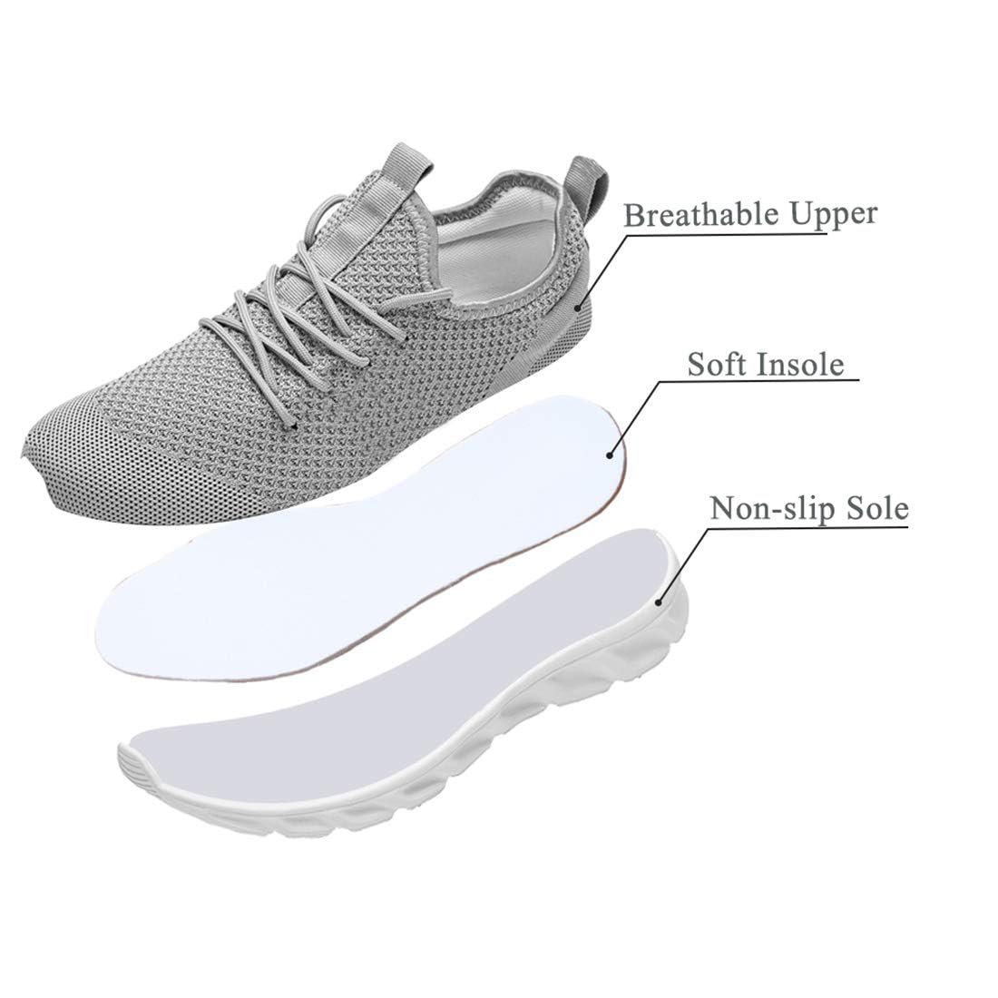 Donna Scarpe da Running Ginnastica Camminata Sportive Trekking Tennis Trail Jogging Palestra Mesh Basket Sport Outdoor Fitness Sport Platform Sneakers