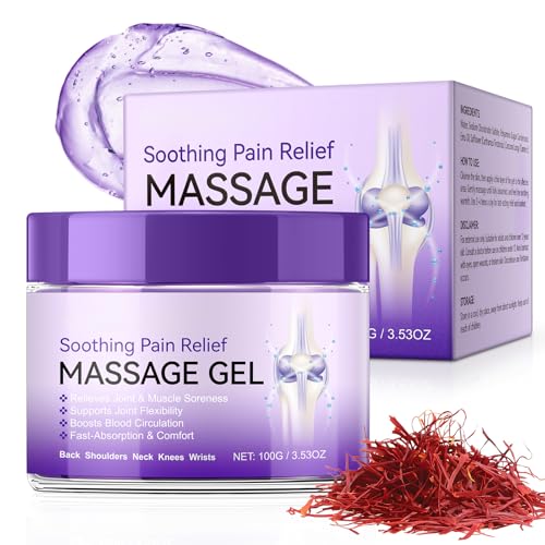 GTZSXNP Massage Gel Massage Purple Gel Natural Ingredients & Fast-Absorbing for Full Body