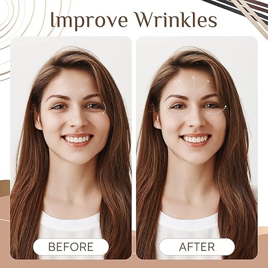 Image of Eyebrows and Eyes Lift Clip Kit, Face Lift Stretching Strap Face Lifting Patch, Invisible Facelift Patch Straps Elastic Band Adjustable Rubber for Hair.(Pack of 1)
