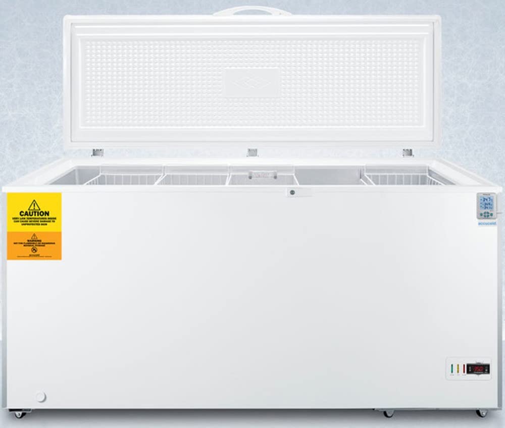 Summit Appliance VLT184-35ºC Laboratory 17.2 Cu.Ft. Chest Freezer with Stainless Steel Corner Guards, NIST Calibrated Thermometer, Manual Defrost, Digital Controls with Alarm and Lock on Fridge.com