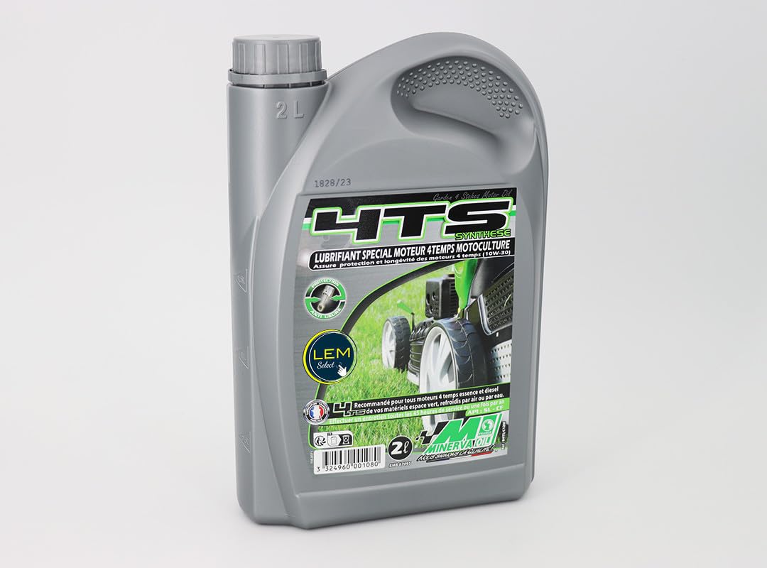 Minerva Huile moteur 4 temps Motoculture 4TS SYNTHESE 10W30 (2L)