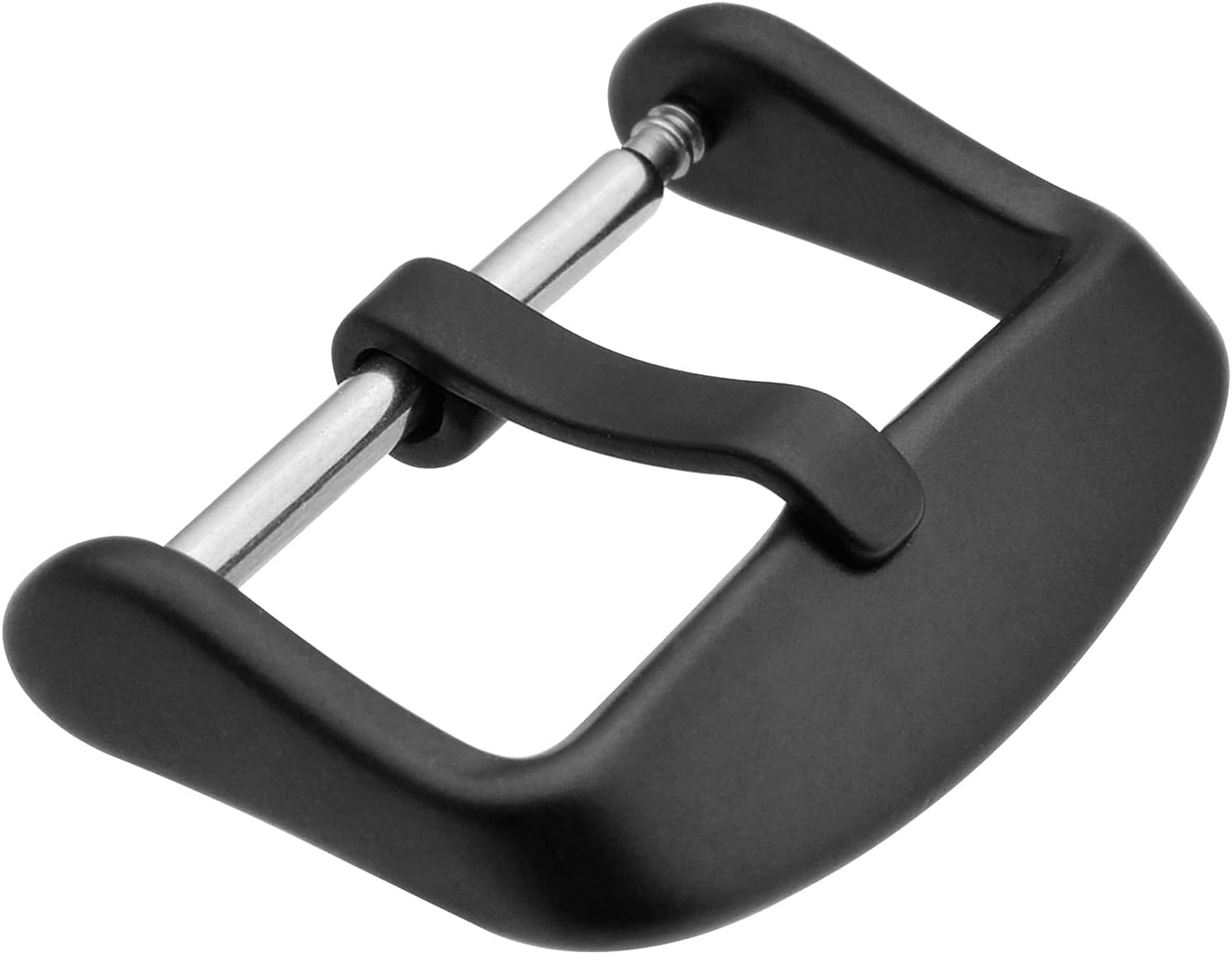 WOCCI 16mm Replacement Buckle for Watch Band, Large Pin Hole (Black)