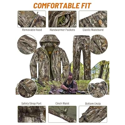 NEW VIEW Size L Leaf Camo Hunting Suit and Bow Hunting Backpack