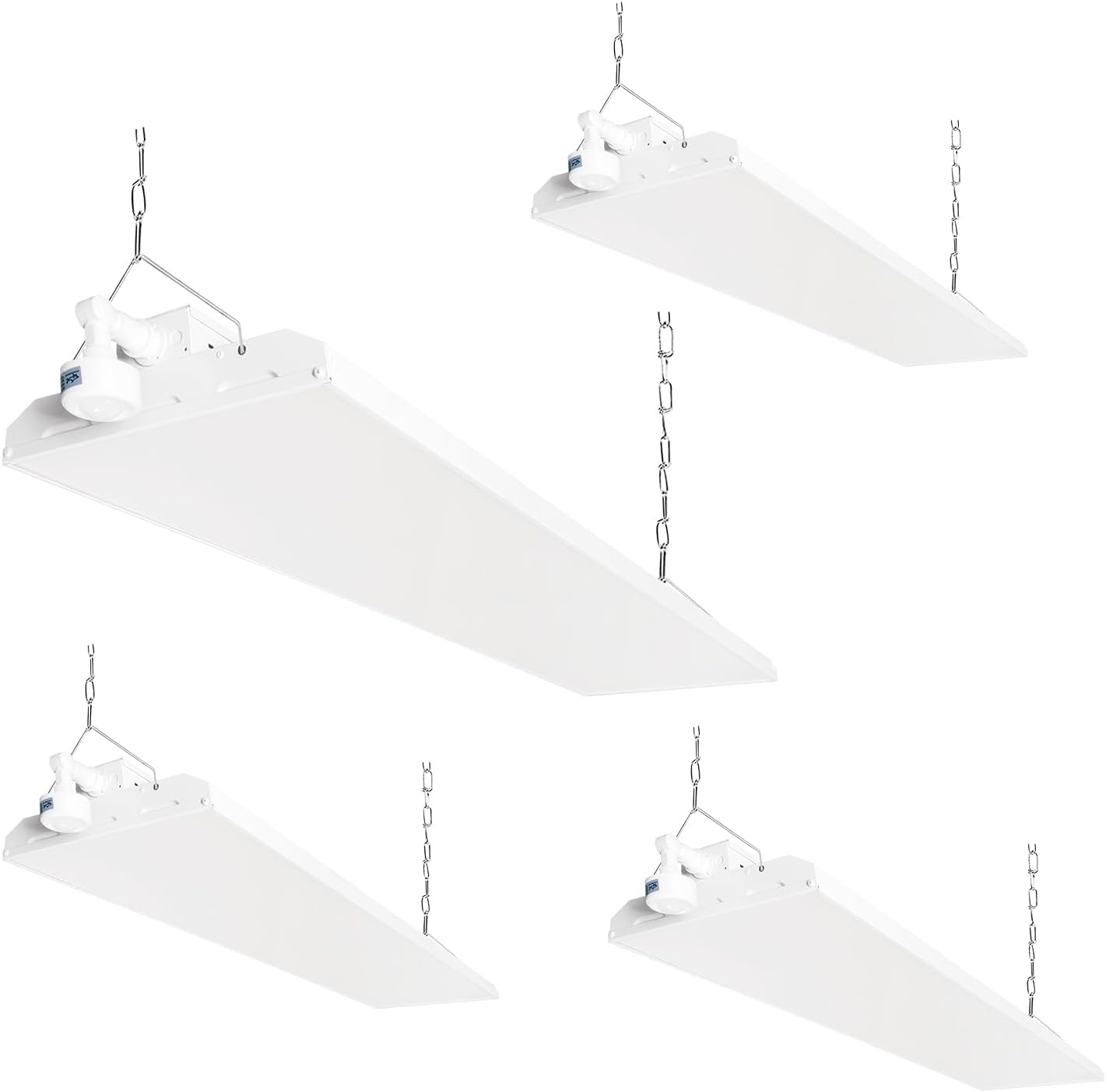 4FT 1000-Watt Equivalent LED Linear High Bay Shop Lights with Motion Sensor,300W,40500LM,135LM/W,5000K High Bay Lights,0-10V Dimmable Commercial Bay Lighting for Garage,Shop,Supermarket