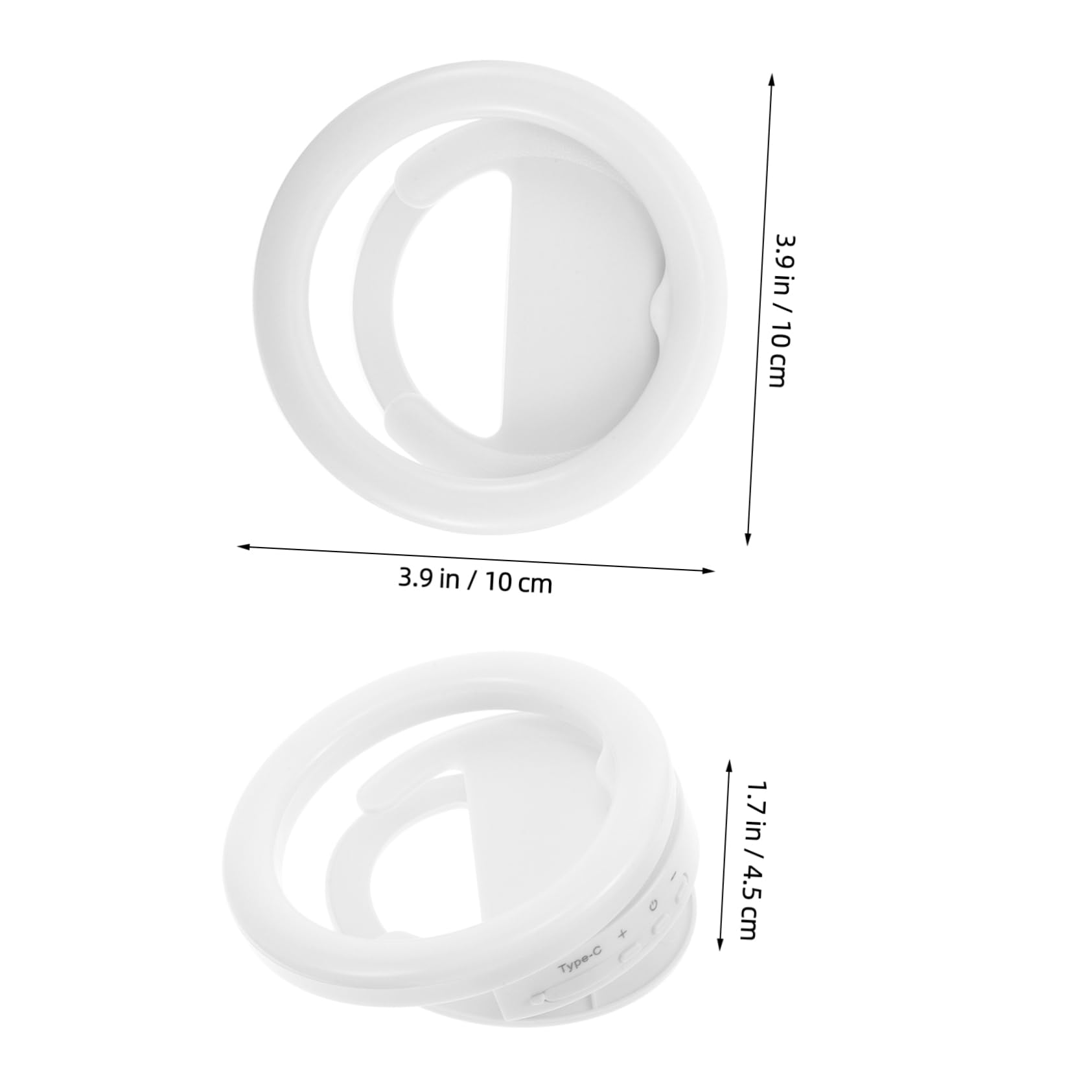 Angoily Portable Clip Ring Light for Phone Dimmable LED Selfie Light for Outdoor Photography Makeup and Video Recording Phone Light for Vlogging and Live Streaming