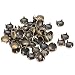 50pcs Round Studs Spots Nailheads 9mm Antique Brass