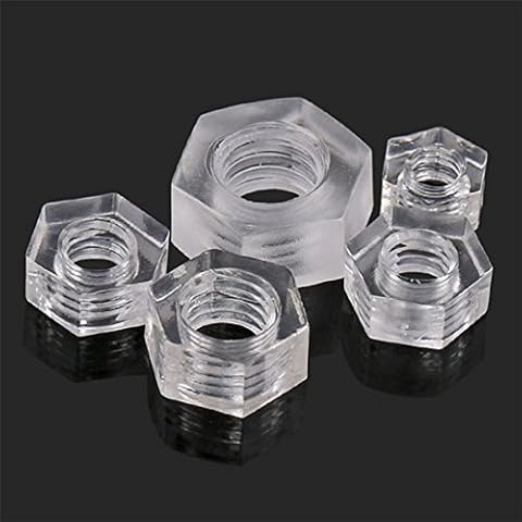 FEVERWORK MXHN1 50Pcs Transparent Acrylic Nuts Cover