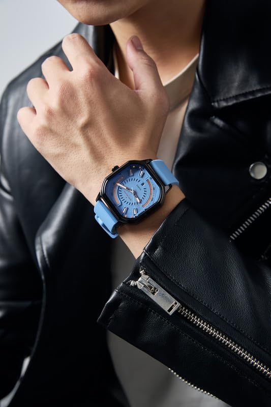 Image of Daniel Hechter Paris Rivoli Collection Modern Analog Watch for Men with Octagon Dial and Silicon Band-DHM1003