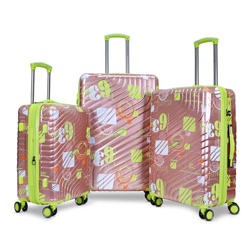 Image of AMERICAN TRAVELLER Urban SF Polycarbonate Trolley Bag Set of 3 | Durable Hard Shell, TSA-Type Lock, 360 Disc Spinner Wheels, Expandable Luggage