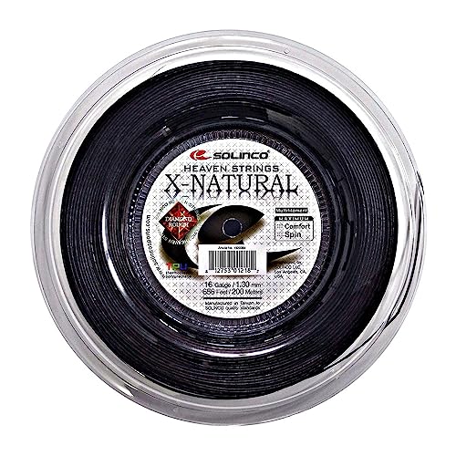 Corda Raquete X-Natural 16 1.30mm Reel 200M Preto QCYDOBRASIL