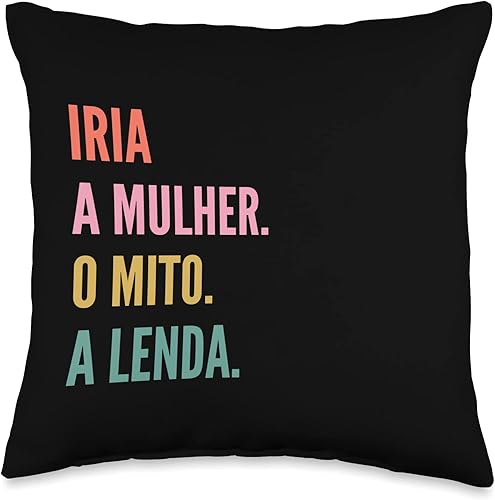 Funny Portuguese First Name Design - Iria Throw Pillow
