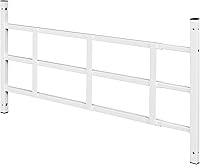 Prime-Line Segal S 4752 Fixed Child Safety Window Guard, Adjustable 23.5-38" Wide, Non-Egress White Steel Bars, Tamper-Resistant