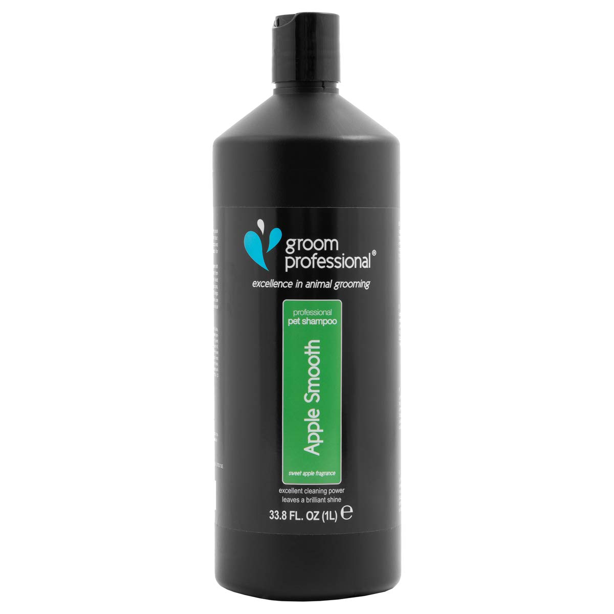 GROOM PROFESSIONALApple Smooth Dog Shampoo - Dog Shampoo for Sensitive Skin - Dog Shampoo for Itchy Skin - Deep Cleansing Shampoo for Dogs - Leaves the Coat Shiny & Clean - Apple Scent, 1 Litre