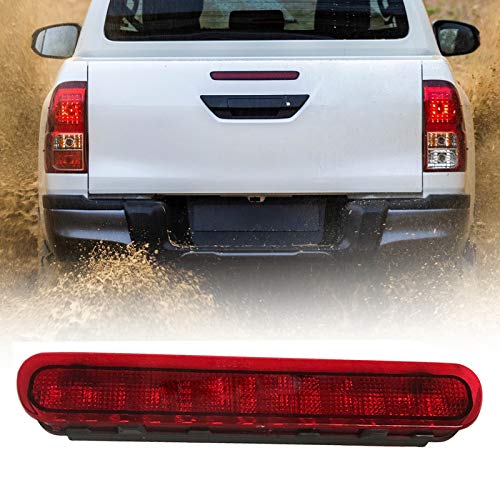 beler Rear Tail High Mount LED Third 3RD Brake Stop Light Lamp Red Lens Fit for Toyota Hilux VIGO 2005-2014 Pickup