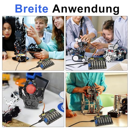 Treedix RC Digital Servo Tester, LCD-Echtzeit-Display, 6-Kanal Servo-Controller-Board, DC5-8.4V RC Servo Tester mit Überstromschutz für RC-Autos, Flugzeuge, Roboter, mechanische Greifer und Prüfwerkze