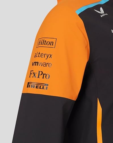 Castore Jaqueta de chuva leve McLaren F1 2024 Team, Papaya Orange, GG