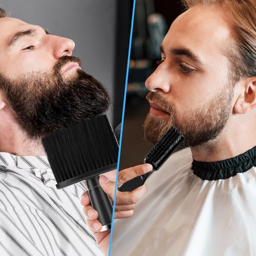 3 Stück Nackenpinsel Friseur Bürste Weiche Friseurpinsel Professionelles Friseur zubehör Schwarz Nylon Barber Bürste Set für Styling Barber Shop Reinigung Gebrochener Haare am Hals