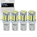 Price comparison product image T10 168 Led Car Bulb - Safego 4pcs W5W LED White 10-SMD 7020 LED Bulbs Super Bright 194 168 2825 Wedge Replacement Lights Side Lamps Interior Light T10-10D-7020W-BK-4