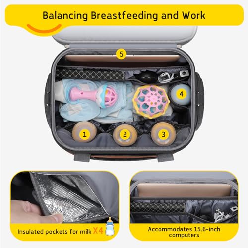 Maelstrom BX05-MSDT01 Breast Pump Bag, Diaper Bag Tote thumb #1