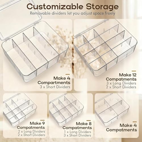 Rasydyn Tea Bags Organizer: Extra Large Tea Bag Holder with Lid - Drink Packets Organizer for Cabinet, Counter, Countertop, TeaBag Holder for 16 Different Types by Rasydyn - Image 4