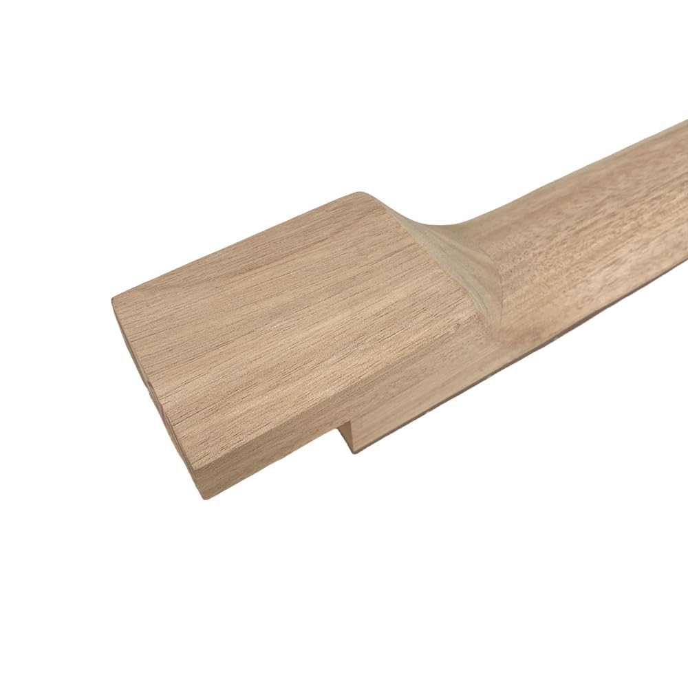 Yinfente Kit de guitarra de bricolaje con cuerpo de caoba, cuello de caoba con diapasón de palisandro, 6 cuerdas, kit de guitarra eléctrica con todos los componentes para construir tu propia guitarra