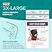 BraceAbility Plus Size Chondromalacia Knee Brace - XXXL U-Shaped Patellofemoral Pain Syndrome Under Kneecap Stabilizing Support for Patellar Tendonitis, Meniscus Tears, Arthritis Support (3XL)