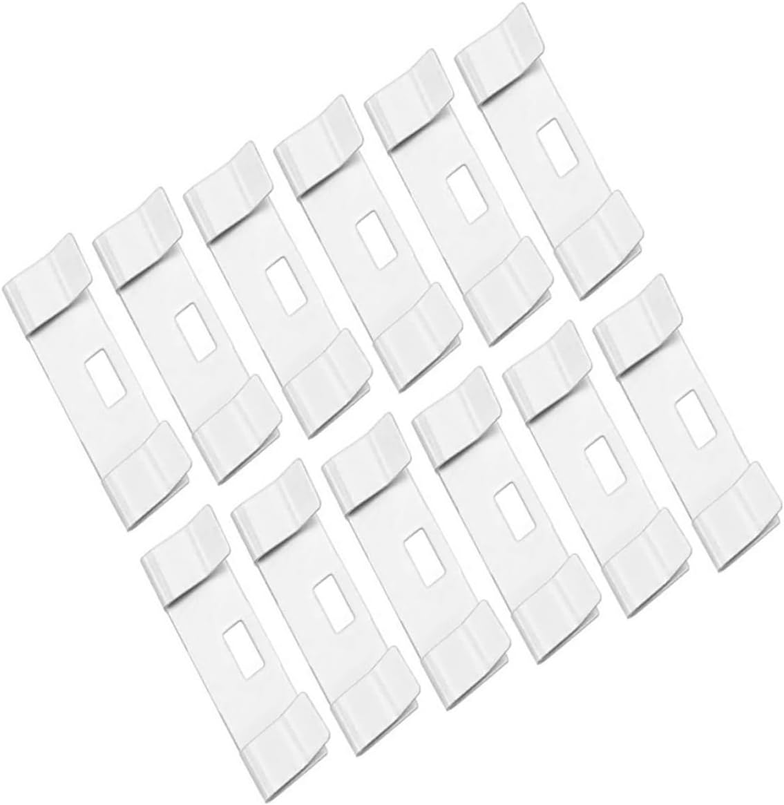 ORFOFE 12pcs Vertical Blind Repair Tabs Easy Installation Clips for Vertical Blinds Compatible Cloth Metal Slats Resistant for Home Use