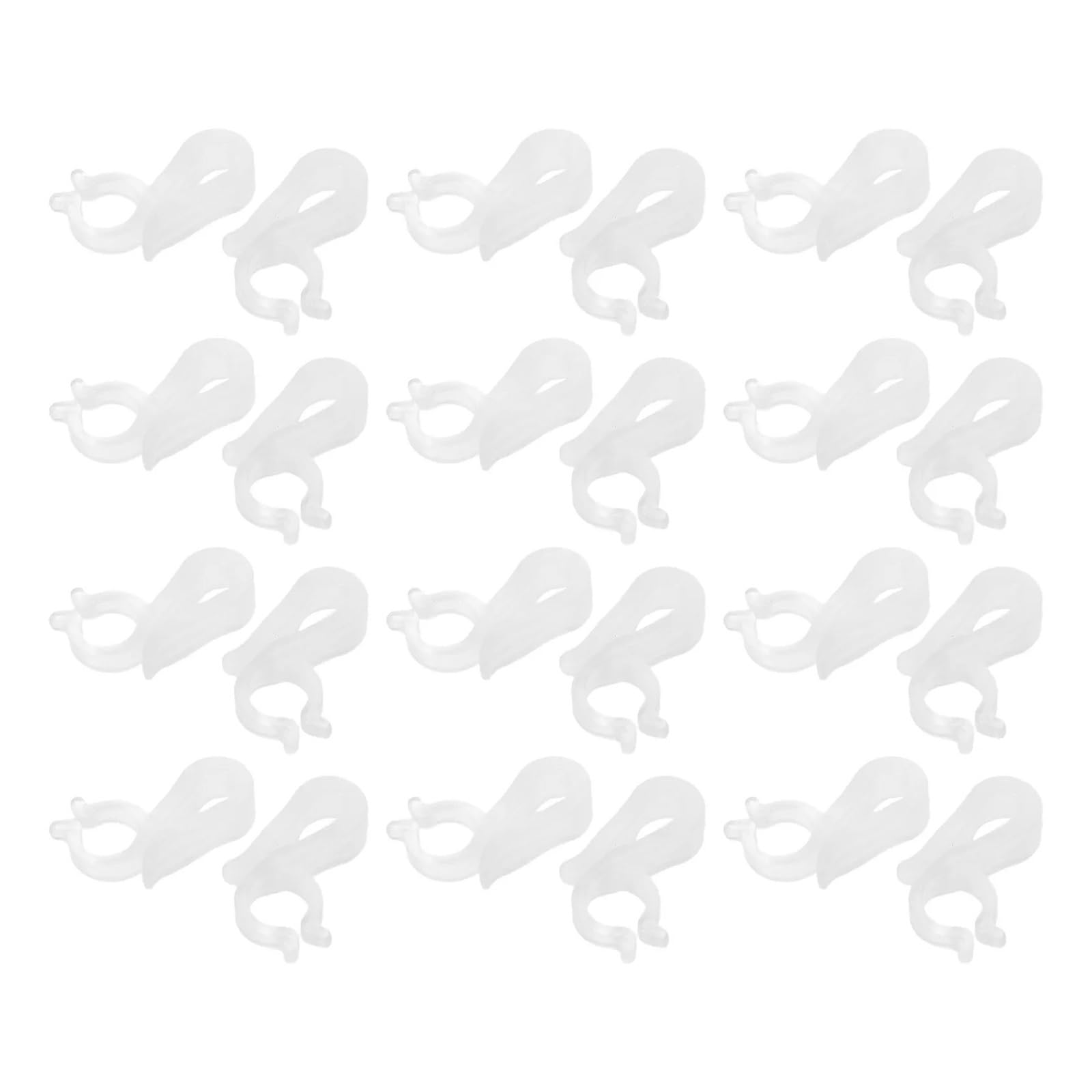 Vaeltor One Color 500Pcs Christmas Gutter Clips Outdoor String Light Hooks Weatherproof Plastic Festival Party Lighting String Clips