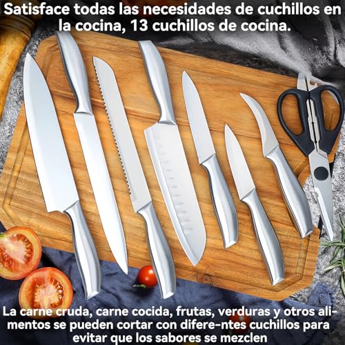 Reviews y listado de Set de cuchillos y tijeras inoxidables del mes. 3 Imagen adicional