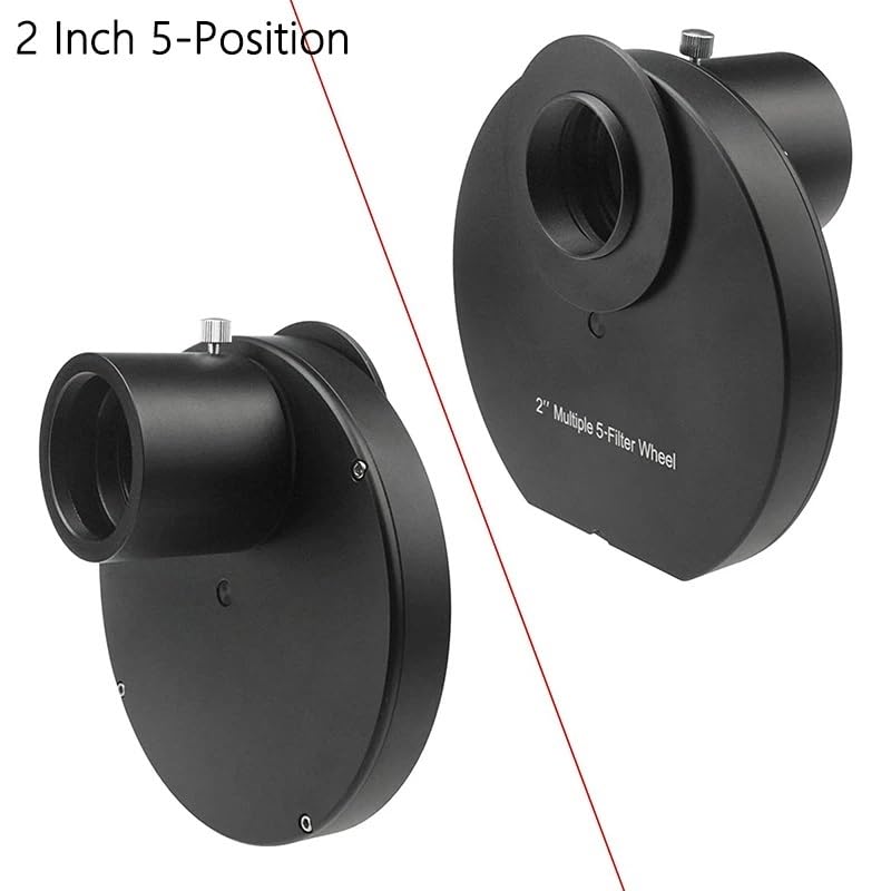Rueda de ocular de 2 pulgadas de 5 posiciones para telescopios astronómicos de metal 2