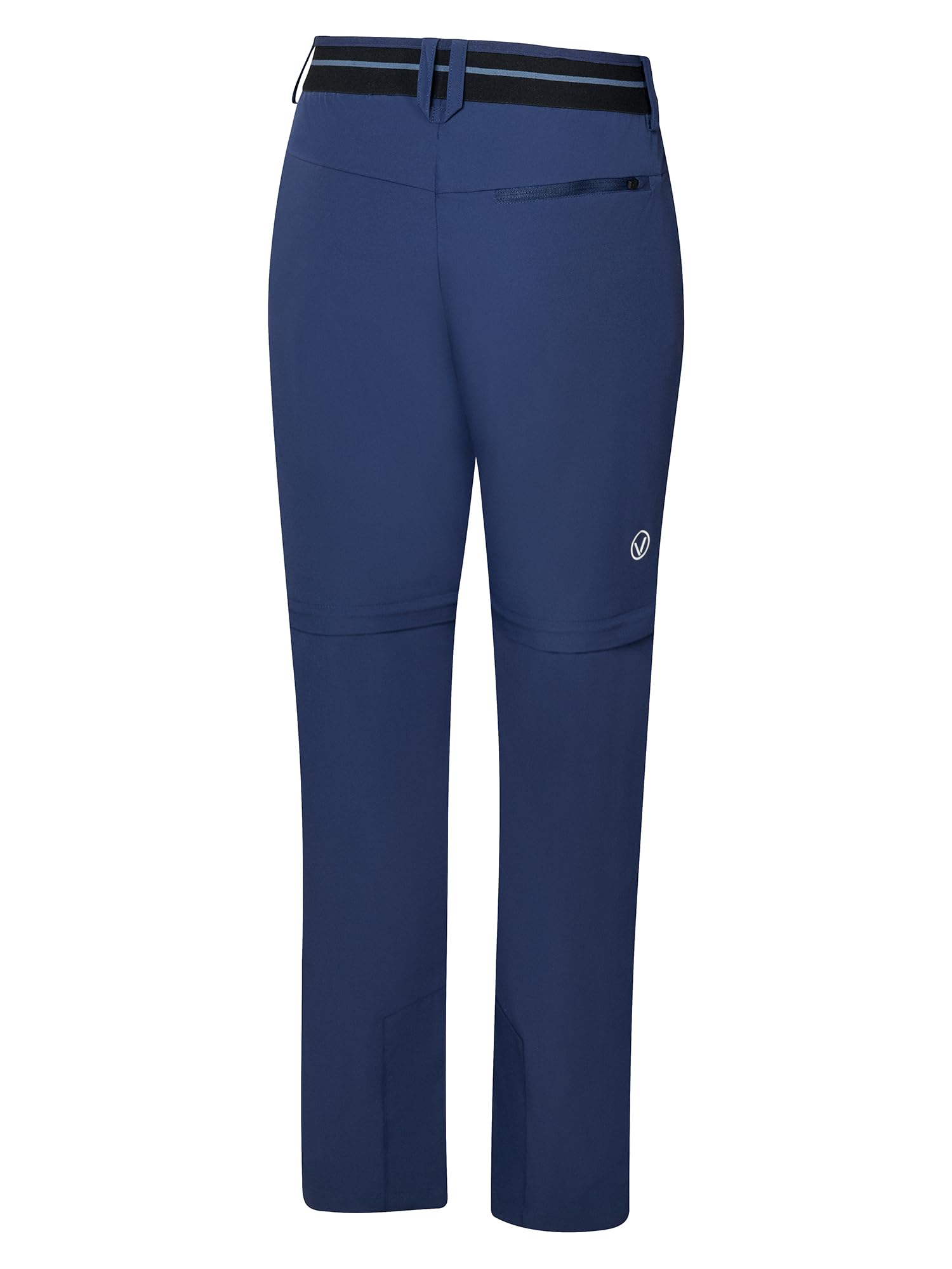 Black Crevice Pantalones de trekking para mujer con cremallera y piernas extraíbles, transpirables, resistentes y repelentes al agua