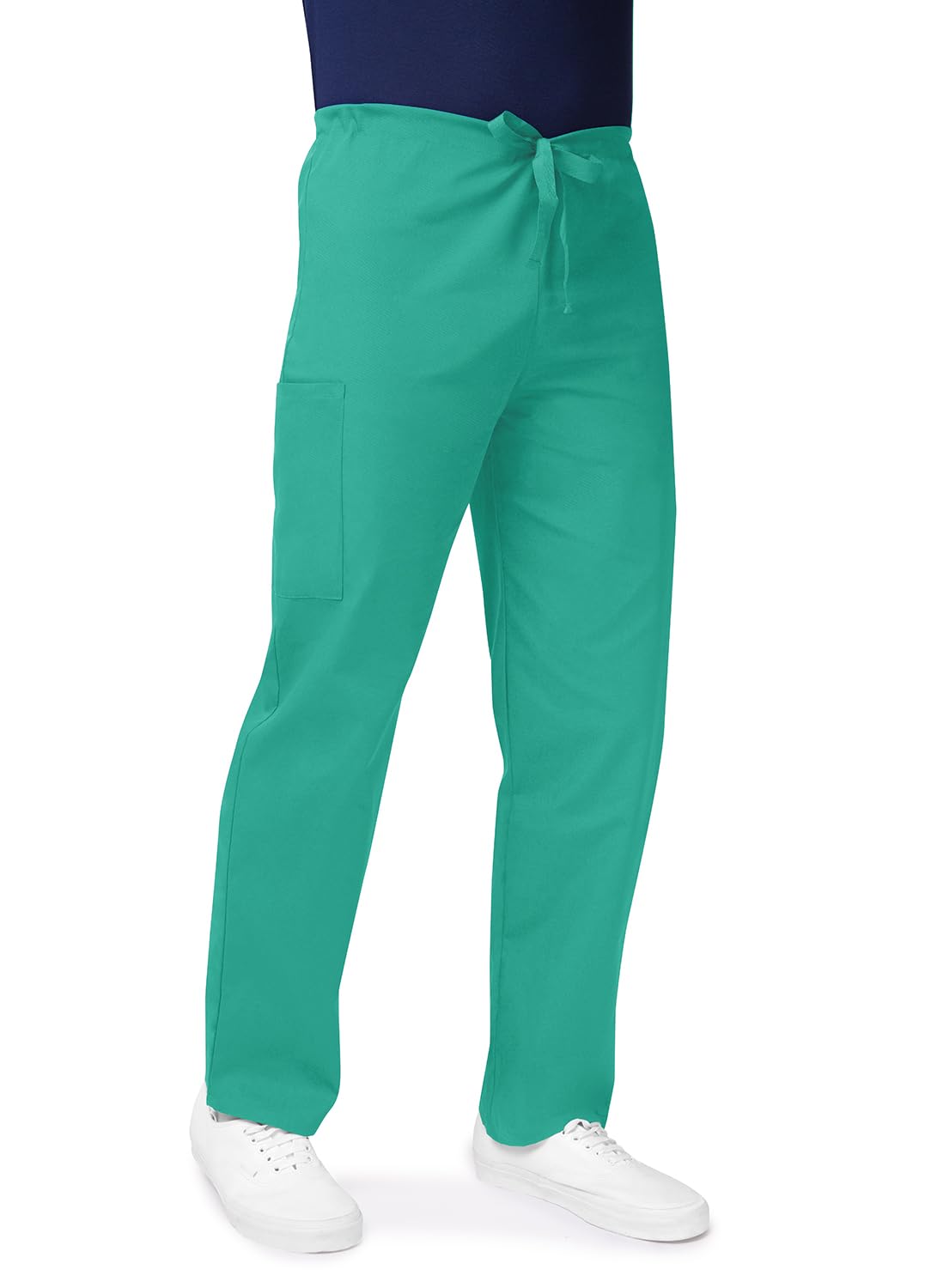 Adar Uniformes médicos Unisex - Pantalón médico con Cordones y Pierna Ajustada